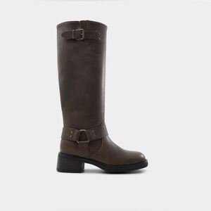 Call It Spring Dark Brown Heeled Boots